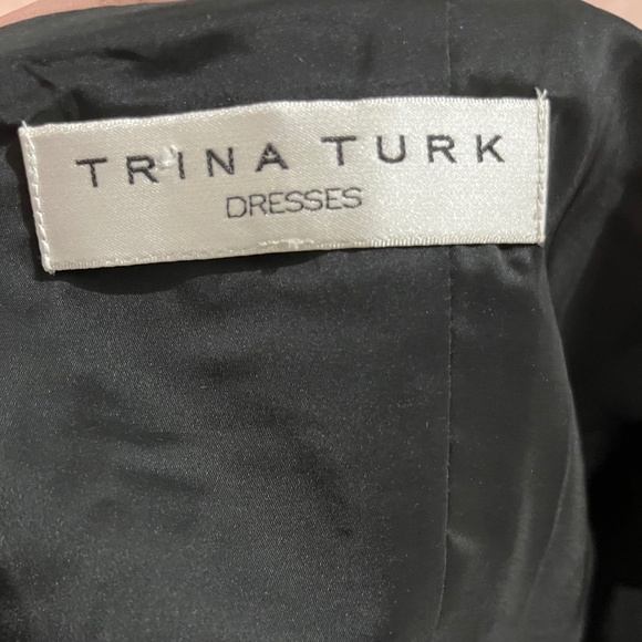 Trina Turk Black Multi Fit & Flare ‘Renita’ Floral Party/Cocktail Dress Sz-S - Picture 5 of 7